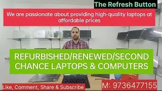 Refurbished/Renewed/Second Hand/Second Chance/Like New/Mint Condition Laptops & Computers.
