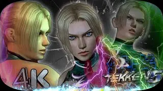 Nina ( Dark Cyan, Pink  Random Aura ) Ultra Hard Tekken 5 Dark Resurrection UHD 4K 60 FPS
