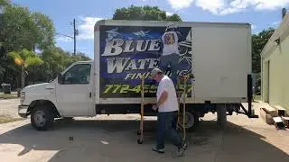 Box Truck Wrap for Blue Water finishing