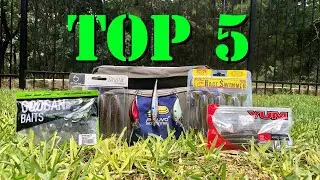 Top 5 Bass Fishing Lures!!! (Beginner's Guide)