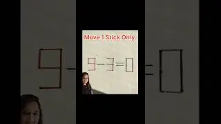 Matchstick Puzzle Challenge | Move 1 Stick to Fix the Equation..