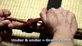 Shibari 'How To': Single column tie: Osaka Dan's 12 ways (con subt&iacute;tulos h&uacute;ngaros)