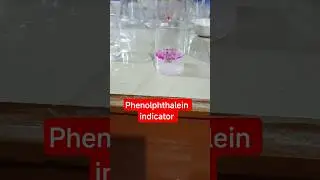 colour change of phenolphthalein indicator in acid and basic  medium #follow #subscribe #like