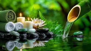 Relaxing Sleep Music with Bamboo Water Sound🌿Deep Sleep, Meditation Music, Stress Relief, Spa & Yoga