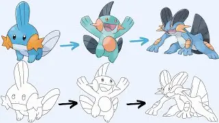Comment Dessiner LE POK&Eacute;MON GOBOU FLOBIO et LAGGRON | Pokemon Evolution