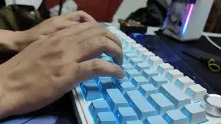 Aula f75 pro gradient blue + star vector switch &hearts;️&hearts;️