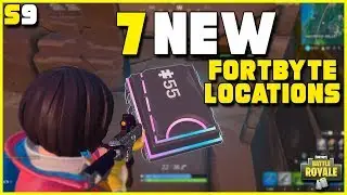 7 НОВЫХ локаций Fortbyte | Fortnite Сезон 9 Fortbyte #13, #24, #47, #55, #81, #82, #92