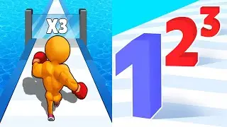 Satisfying Mobile Games ALL LEVELS Viral Tiktok Games Level Up Runner  VS Number Master