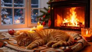 Cozy Christmas Night Ambience for Deep Winter Sleep