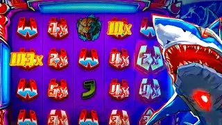 MASSIVE WIN on JAWS OF JUSTICE &mdash; EPIC SLOT SESSION! 🦈💰