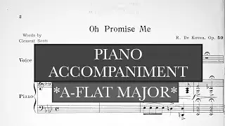 Oh, Promise Me! (R. De Koven) Ab Major Piano Accompaniment/Vocal Guide - Karaoke