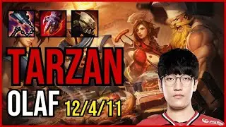 TARZAN - OLAF vs NOCTURNE Jungle - KR Grandmaster - Patch 11.7