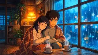 🌧️ Романтическая дождливая ночь: Уютные моменты влюбленных в стиле Ghibli 💖✨ | Трогательная истор...