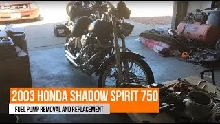 How to Video - Remove & Replace The Fuel Pump on a 2003 Honda Shadow Spirit 750