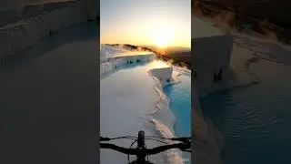 A Peaceful Bicycle Journey in Pamukkale🚴✨#turkey #travel #nature #cycling #scenery #nature #ai