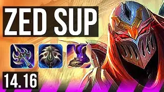 ZED & Jhin vs SENNA & Varus (SUP) | Rank 6 Zed, 12/4/8 | BR Challenger | 14.16