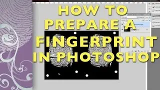 Prepare a Fingerprint in Photoshop for a Photopolymer Plate