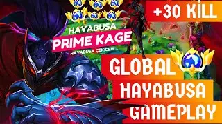 29 KİLL GLOBAL HAYABUSA GAMEPLAY.. HAYABUSA ÇEKİCEM... Mobile Legends Bang Bang