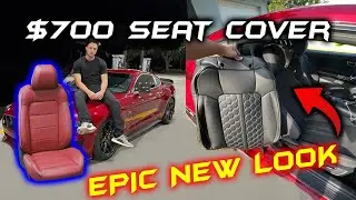 Installing Custom seat covers on my base model Mustang GT!