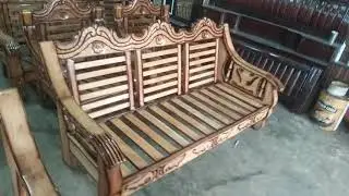 sofa set New sofa 2021 | luxury sofa design ! teak wood sofa latest sofa set /  #wood_sofa #sofa_set