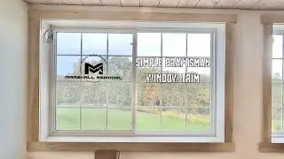 Craftsman Style Window Trim | Post Frame Self-Built Home