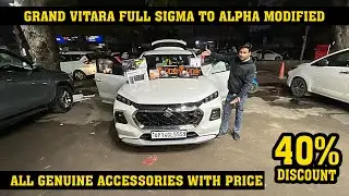 Grand vitara base to top free cruise ✅ grand vitara accessories karol bagh ✅ 2025 vitara modified