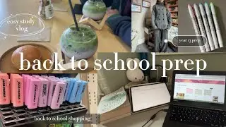 back to school prep | shopping, notion tour, digital wardrobe, productive study vlog 