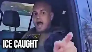ICE Agent's Terrifying Threat CAUGHT On Camera As Protester Tracking Surges Into Spotlight