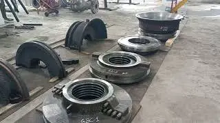 Steam turbine overhauling rotor change and new installed 