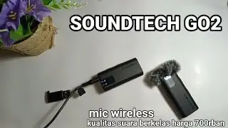 🔴Mic wireless SOUNDTECH G02 kulitas suara sekalas saramonik ⁉️