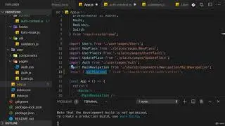 Adding Auth Context for App wide State Management
