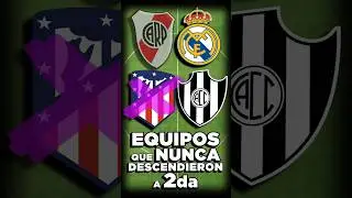 Equipos que NUNCA Descendieron a 2&deg;