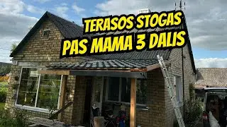 Terasos stogas, gaminu laiptus ir kokios buvo klaidos | 3 dalis