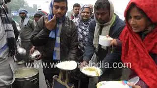Free food distribution for the poor near Asia's largest hospital