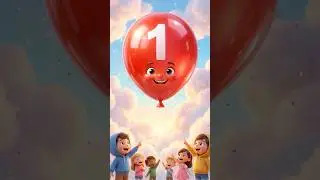 Count 1 to 10 | Balloon Pop Numbers 🎈| Fun Kids Learning  #shorts #toddlersongs #kidssongs