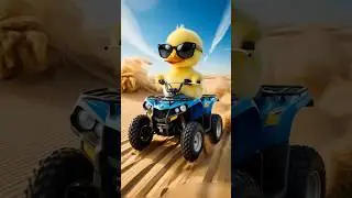 Chill Duck🐤on ATV #explore #duck #duckling #babyduck #baby #cuteduck #cute #duckrescue #aiart #fy