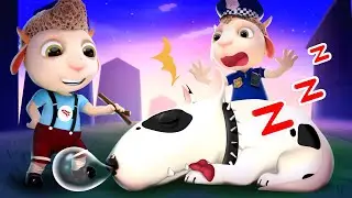 Police Officer and His Patrol Dog | Funny Cartoon for Children | Dolly and Friends 3D