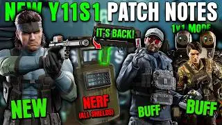 F2 Grip, More Buffs & A Snake - All New Season Patch Notes Y11S1