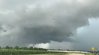 6/28/2021 - Momence, IL - Rotating Wall Cloud Timelapse