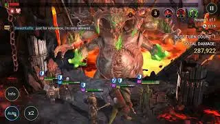 UNM NM Clan Boss with Emic and Warcaster Unkillable - Raid Shadow Legends