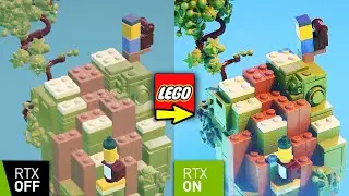 New LEGO Game released! LEGO Builder's Journey Ray Tracing Comparison