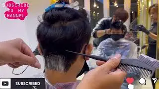 Korean DOWN PERM x ROOT LIFT  | tutorial rambut cowok | Korean Two block cut | Comma hair mans cut