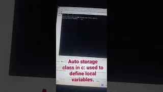 storage classes in c: auto have automatic storing capacities by default for local vatiables.