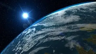 Blue Earth Rotate, Hd. Stock Footage