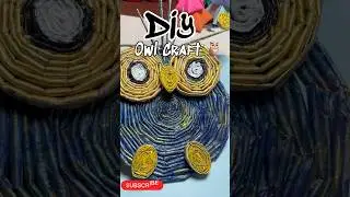 Paper Owl 🦉 #diy #craft #art #shortsviral #diycrafts #easycraft #papercraft #paperowl#owlcraft