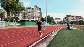 Running test after injury in seragoon stadium singapore #trending #sportsingapore #viral 