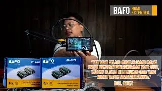 Bafo HDMI Extender 60 Meter, kirim sinyal HDMI gak takut ilang sinyal.