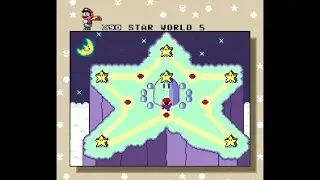 Star World 5 to Secret Star Road | Super Mario World 100% Cleared