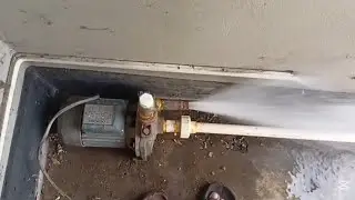 Pedrollo 1 HP pump water line settings. like a pusher motor. Rop top garden motor fitting.