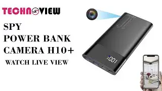 Technoview H10 Plus Power Bank with Spy Camera Hidden App Look Cam Pro Full Hd 1080p Best Spy Camera